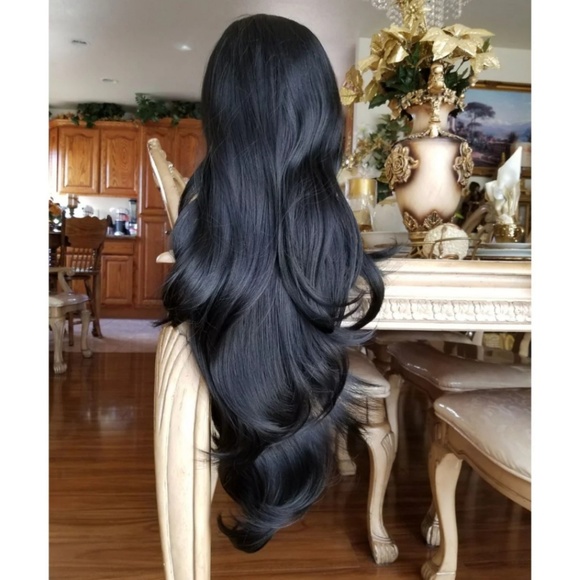 Black Layered Bodywave Lace Front Wig